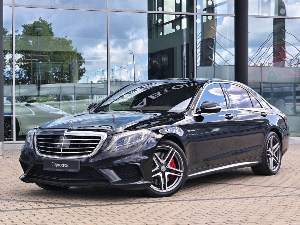 Mercedes-Benz S-Класс AMG III поколение (W222/C217) 63 AMG 5.5 AT 4Matic Long (585 л.с.) AMG Чёрный 2015 с пробегом 101 000 км