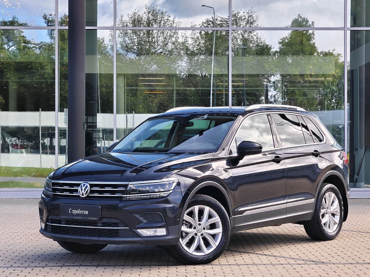 Volkswagen Tiguan II поколение 2.0d AMT 4WD (150 л.с.) Highline Чёрный 2017 с пробегом 125 656 км
