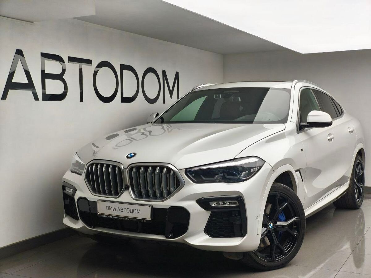 Автомобиль BMW X6 III поколение (G06) 3.0d AT 4WD (286 л.с.) Base Белый 2021 с пробегом 91 634 км