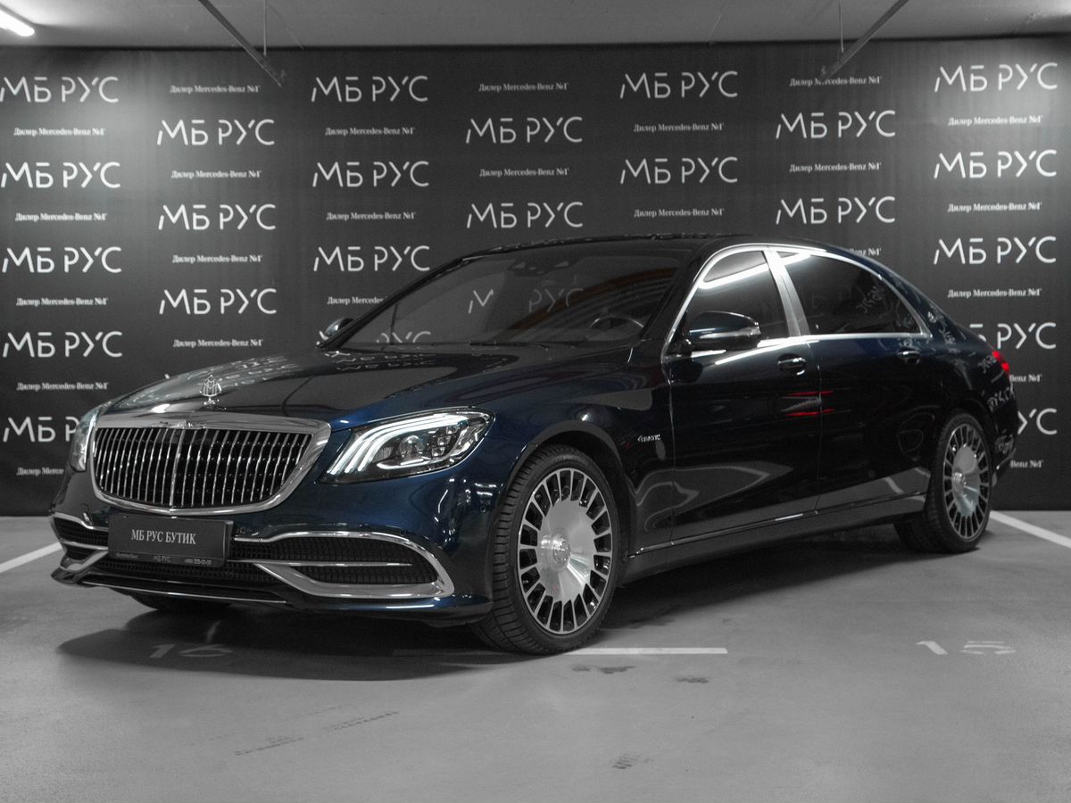 Mercedes-Benz Maybach S-Класс I (X222) [рестайлинг] 560 4.0 AT 4Matic (469 л.с.) Base Чёрный 2019 с пробегом 92 751 км