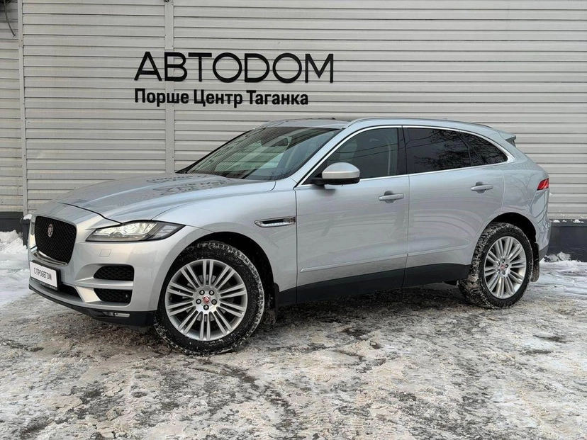 Автомобиль Jaguar F-Pace I поколение 2.0d AT 4WD (180 л.с.) Prestige Серебристый 2017 с пробегом 109 030 км