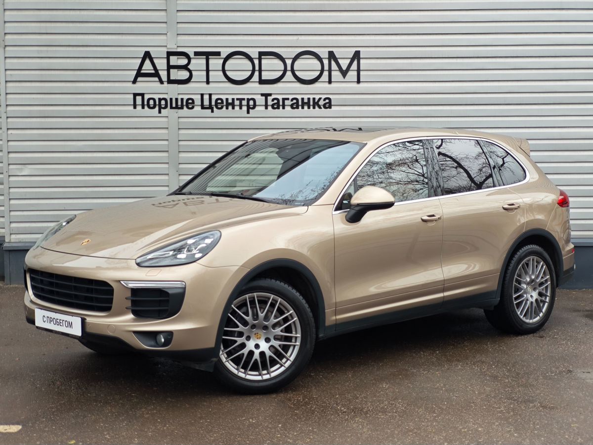 Автомобиль Porsche Cayenne II (958) [рестайлинг] 3.6 AT 4WD (300 л.с.) Base Коричневый 2015 с пробегом 156 909 км