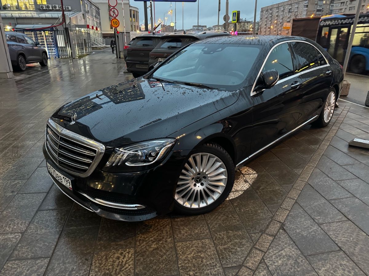 Автомобиль Mercedes-Benz S-Класс VI (W222/C217) [рестайлинг] 350 2.9d AT 4Matic (249 л.с.) Base Чёрный 2018 с пробегом 177 000 км