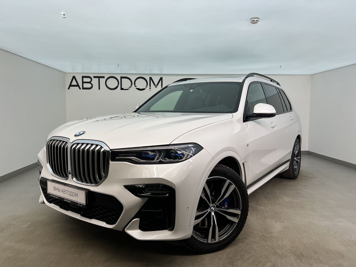 Автомобиль BMW X7 I поколение (G07) 3.0d AT 4WD (249 л.с.) M Sport Plus Белый 2020 с пробегом 103 550 км