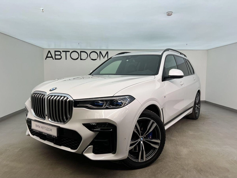 Автомобиль BMW X7 I поколение (G07) 3.0d AT 4WD (249 л.с.) M Sport Plus Белый 2020 с пробегом 103 550 км