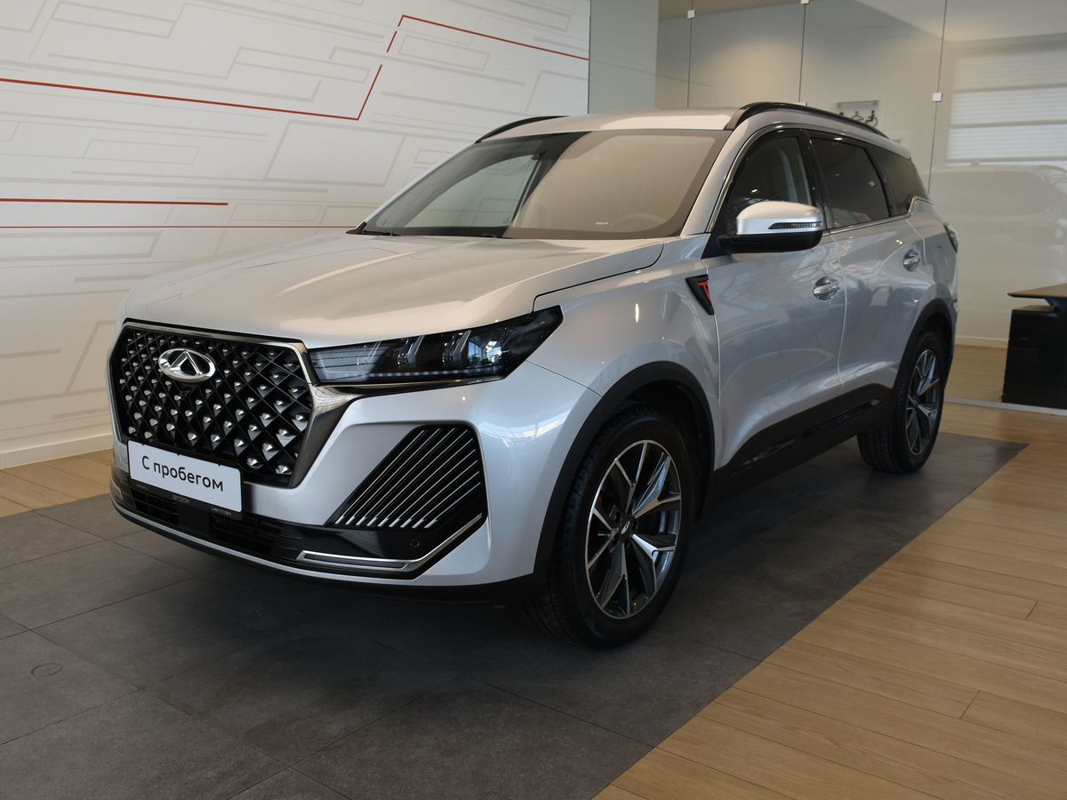 Автомобиль CHERY Tiggo 7 Pro Max I [рестайлинг] 1.6 AMT 4WD (150 л.с.) Prime AWD Серебристый 2024 с пробегом 22 000 км