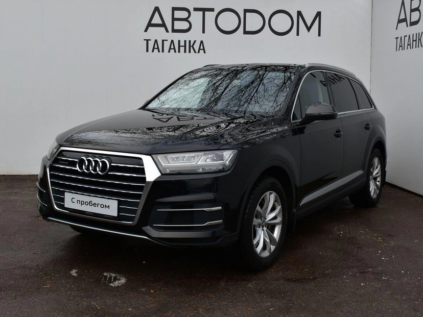 Автомобиль Audi Q7 II поколение (4M) 3.0d AT 4WD (249 л.с.) Base Чёрный 2016 с пробегом 123 600 км