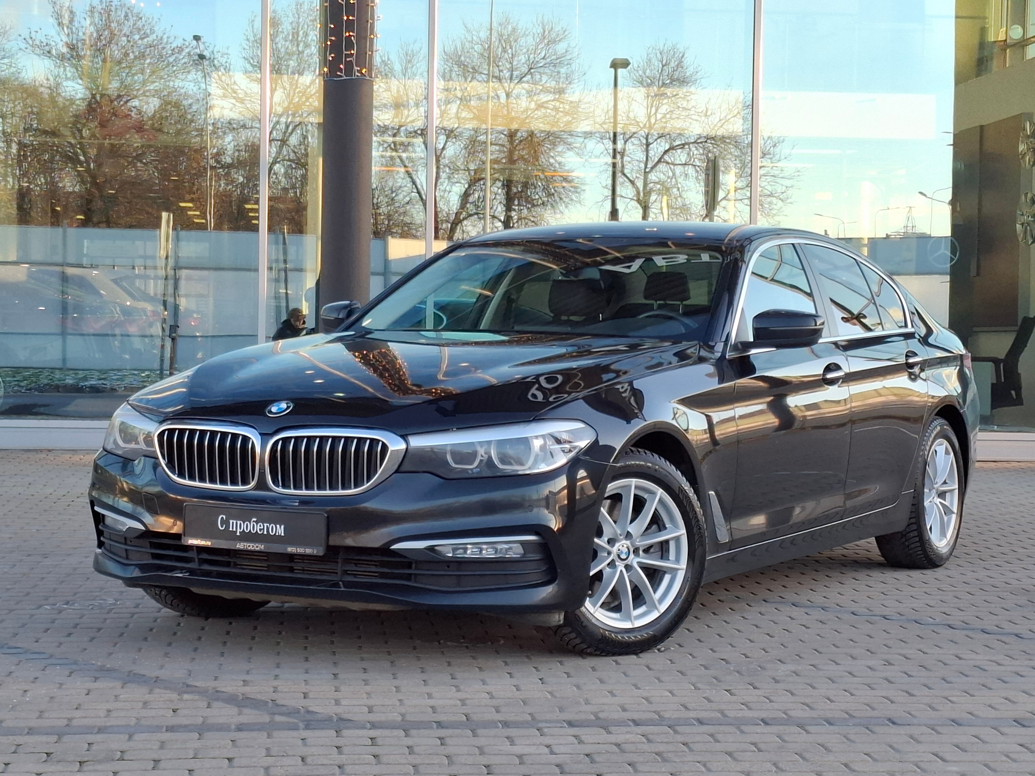 Автомобиль BMW 5 серии VII поколение (G30/G31) 520 2.0d AT 4WD (190 л.с.) 520d xDrive Чёрный 2017 с пробегом 122 320 км