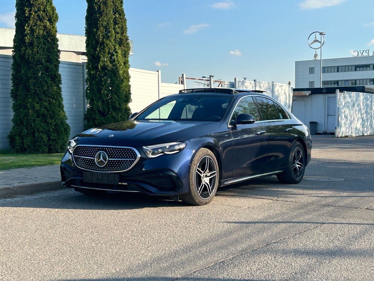 Mercedes-Benz E-Класс VI поколение (W214/S214) 2.0 AT 4Matic (258 л.с.) AMG Line Синий 2024 с пробегом 8 000 км