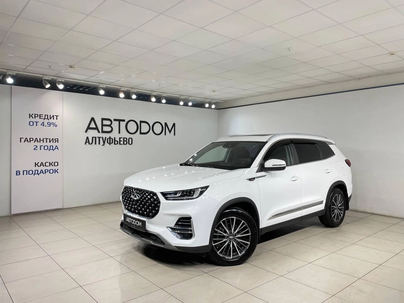 Автомобиль CHERY Tiggo 8 Pro I поколение 1.6 AMT (186 л.с.) Ultimate Белый 2023 с пробегом 42 937 км