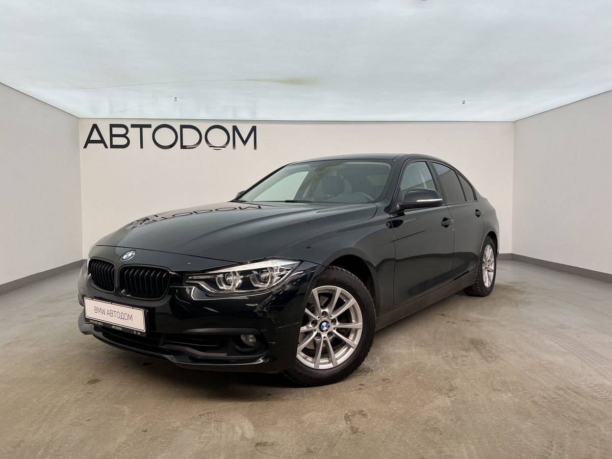 Автомобиль BMW 3 серии VI (F30/F31/F34) [рестайлинг] 320 2.0 AT (184 л.с.) Base Чёрный 2018 с пробегом 87 954 км