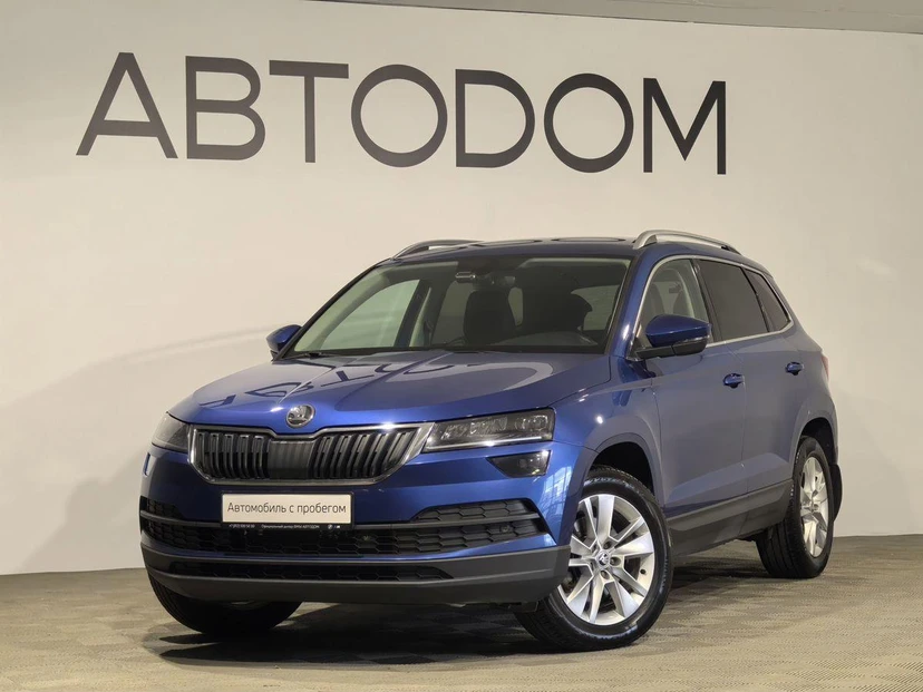 Skoda Karoq I поколение 1.4 AMT 4WD (150 л.с.) Style (2020-2021) Синий 2021 с пробегом 86 614 км