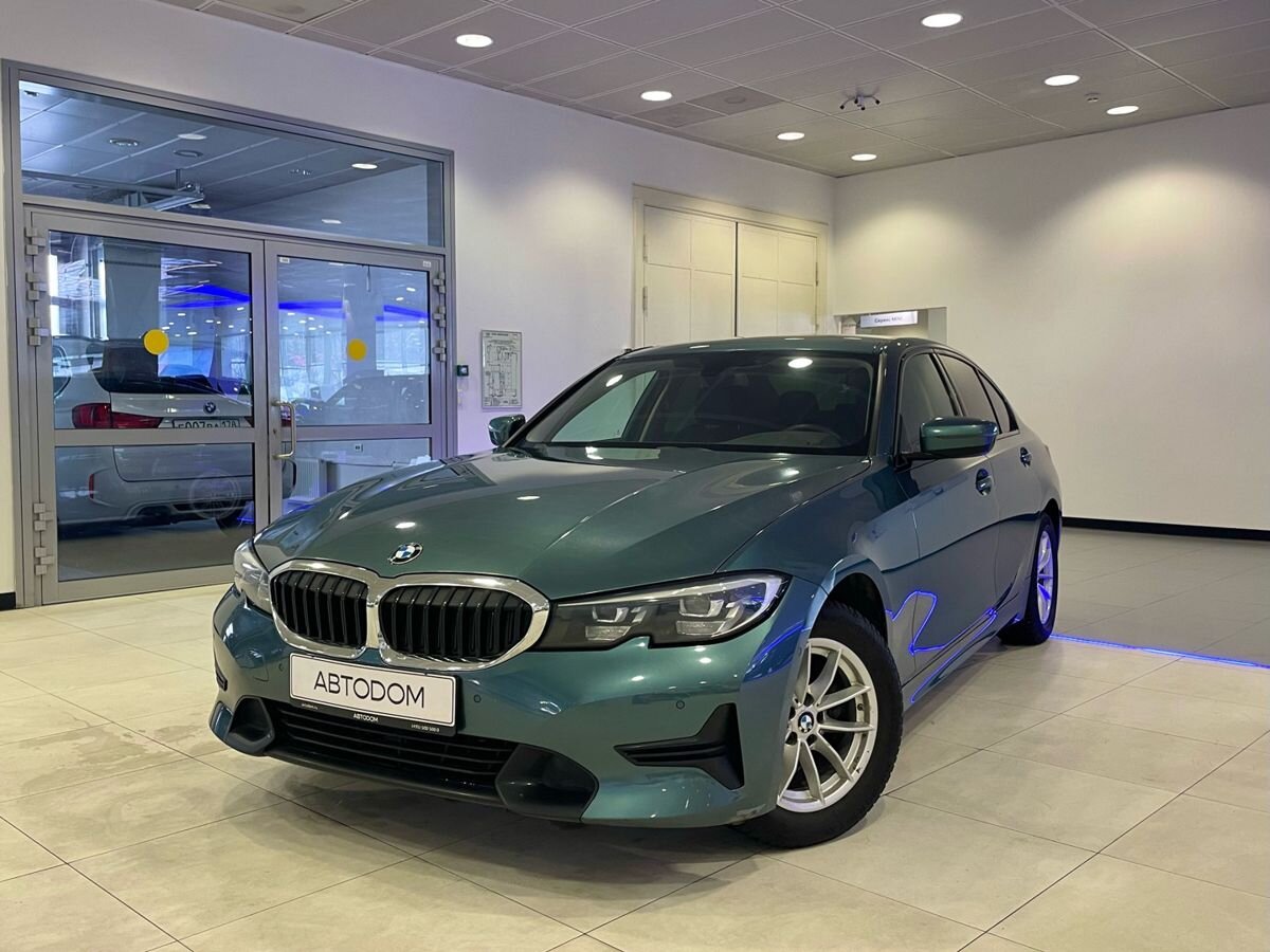 Автомобиль BMW 3 серии VII поколение (G20/G21/G28) 318 2.0d AT (150 л.с.) Base Синий 2021 с пробегом 46 576 км