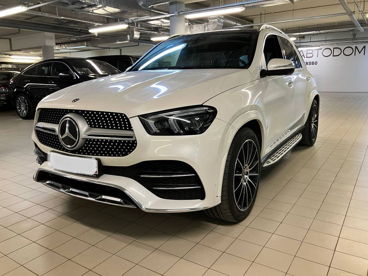 Автомобиль Mercedes-Benz GLE II поколение (V167) 450 3.0 AT 4Matic (367 л.с.) Sport Plus Белый 2022 с пробегом 44 141 км