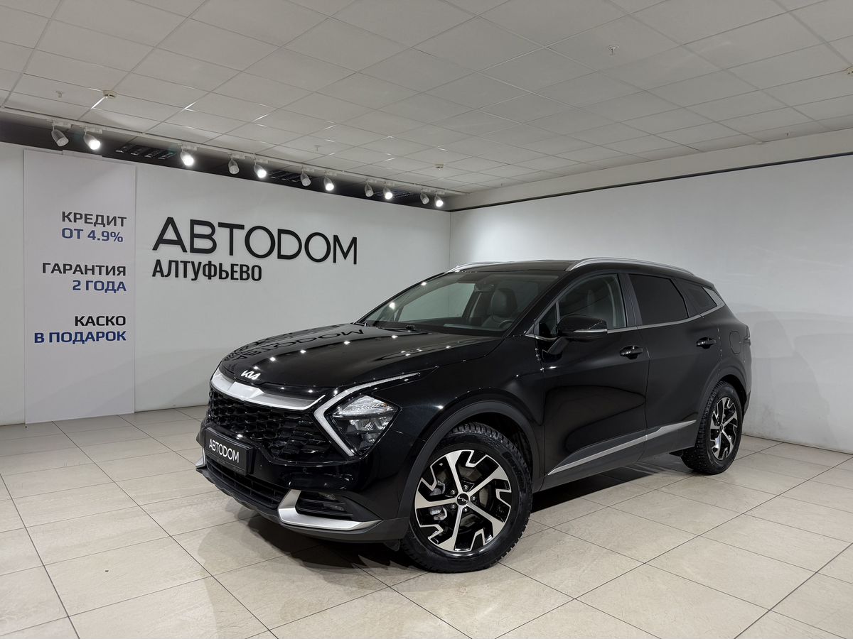 Автомобиль Kia Sportage V поколение 2.5 AT 4WD (190 л.с.) Luxe Чёрный 2022 с пробегом 33 192 км
