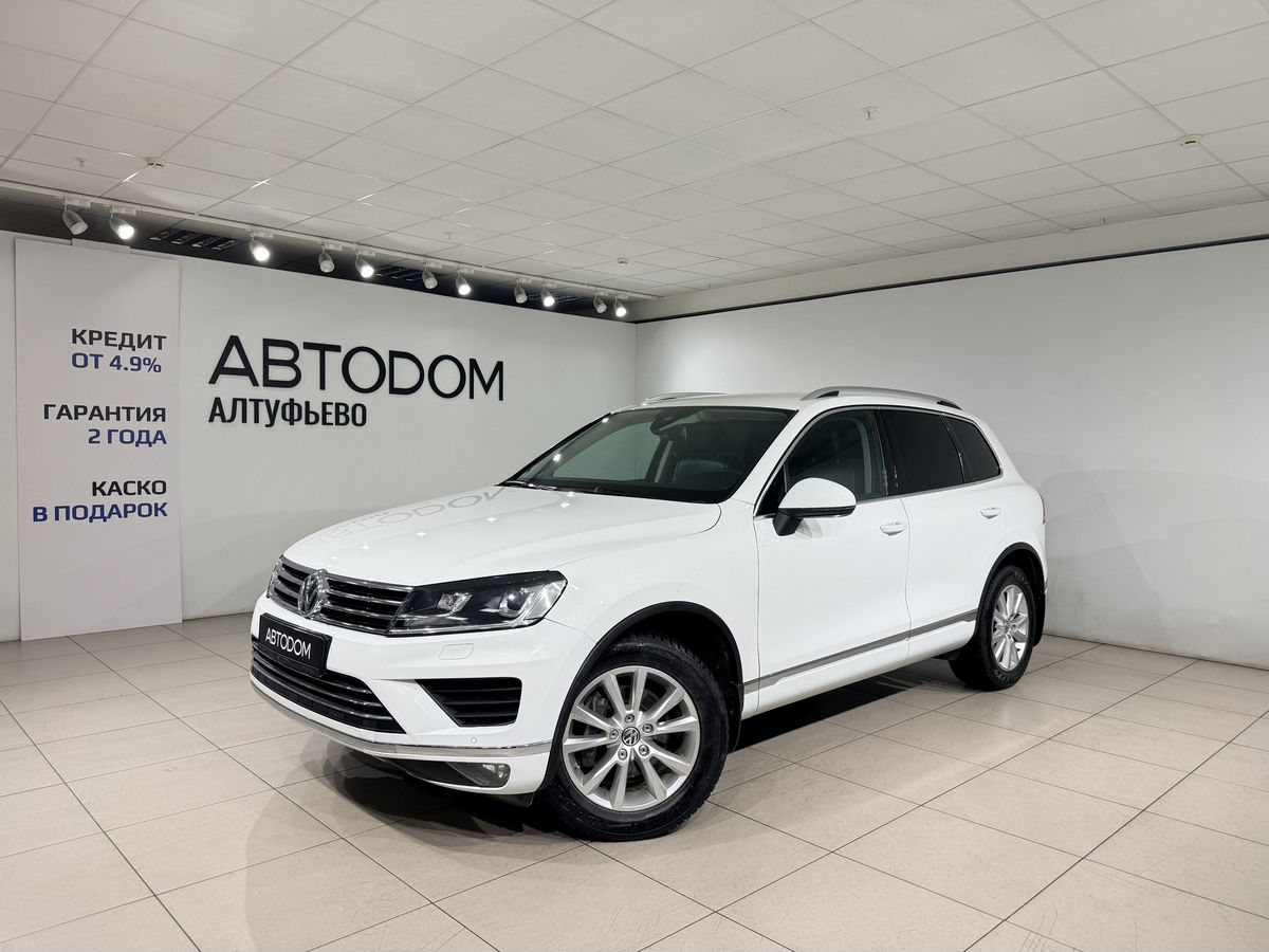 Volkswagen Touareg II [рестайлинг] 3.6 AT 4WD (249 л.с.) Business Белый 2016 с пробегом 131 751 км