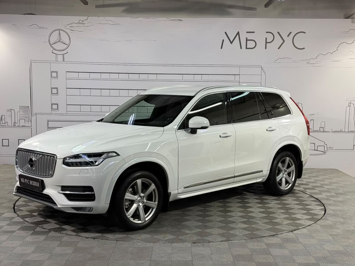 Volvo XC90 II поколение 2.0d AT 4WD (5 мест) (235 л.с.) Инскрипшн / inscription Белый 2017 с пробегом 207 000 км