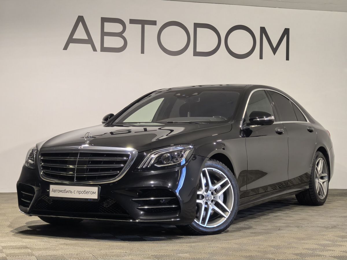 Mercedes-Benz S-Класс VI (W222/C217) [рестайлинг] 350 2.9d AT (286 л.с.) Base Чёрный 2020 с пробегом 124 270 км