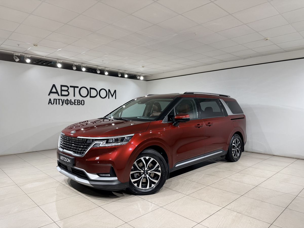 Kia Carnival IV поколение 2.2d AT (199 л.с.) Premium (2021) Красный 2021 с пробегом 129 015 км