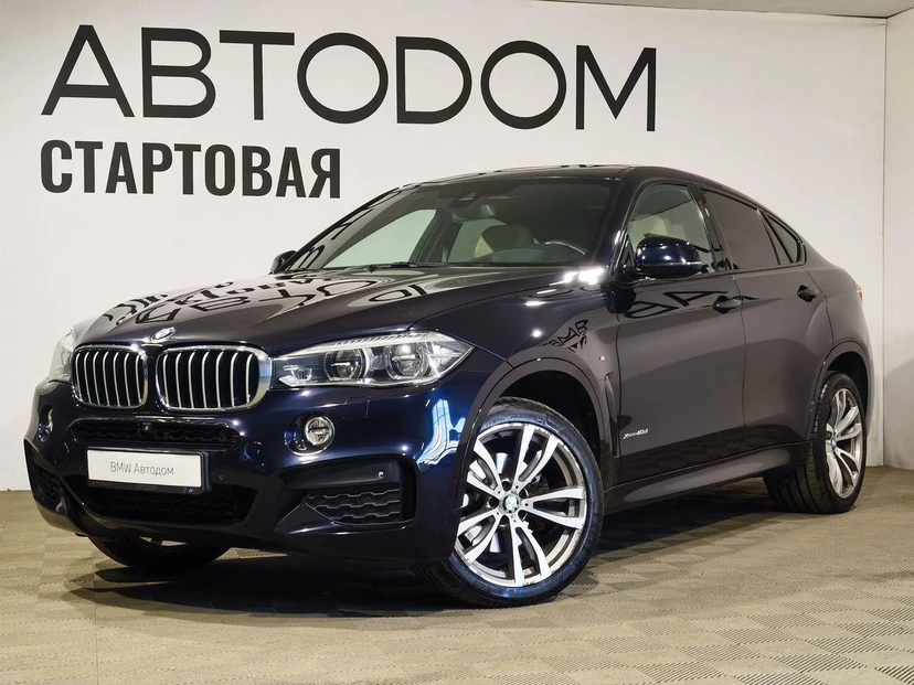 BMW X6 II поколение (F16) 3.0d AT 4WD (313 л.с.) M Sport Чёрный 2017 с пробегом 139 487 км