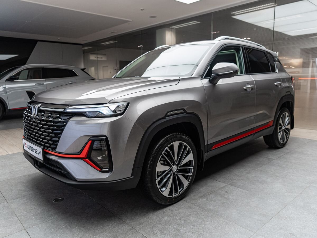 Автомобиль Changan CS35PLUS I [рестайлинг] 1.4 AMT (150 л.с.) Tech Серебристый 2025 