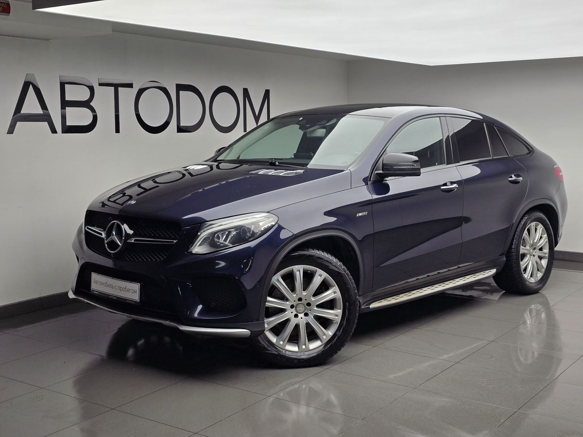 Автомобиль Mercedes-Benz GLE coupe AMG I поколение (C292) 43 AMG 3.0 AT 4Matic (367 л.с.) Особая серия Синий 2016 с пробегом 179 498 км