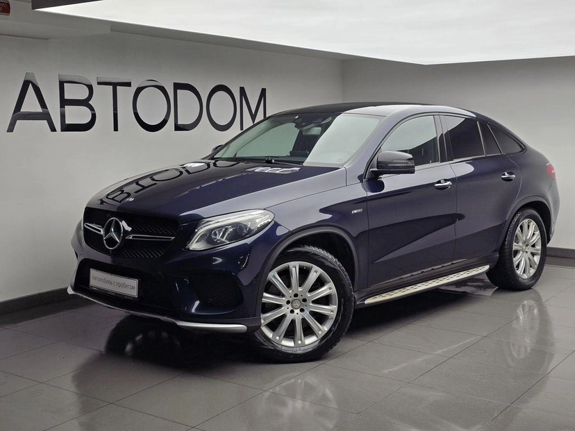 Автомобиль Mercedes-Benz GLE coupe AMG I поколение (C292) 43 AMG 3.0 AT 4Matic (367 л.с.) Особая серия Синий 2016 с пробегом 179 498 км