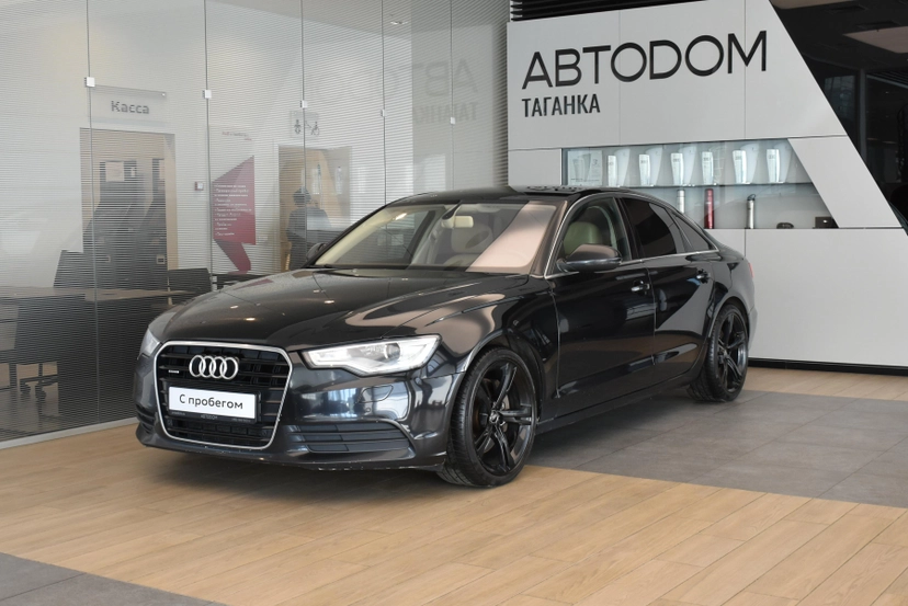 Автомобиль Audi A6 IV поколение (C7) 3.0d AMT 4WD (245 л.с.) Base Чёрный 2012 с пробегом 195 208 км