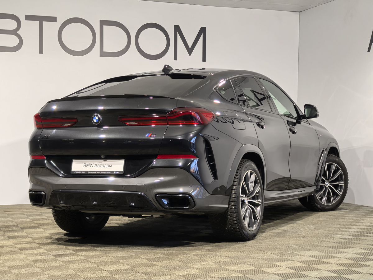 Автомобиль BMW X6 III поколение (G06) 3.0d AT 4WD (249 л.с.) M Sport Plus Чёрный 2020 с пробегом 77 860 км