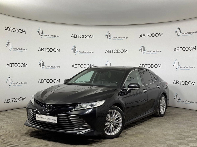 Автомобиль Toyota Camry VIII поколение (XV70) 3.5 AT (249 л.с.) Executive Safety Чёрный 2020 с пробегом 165 749 км