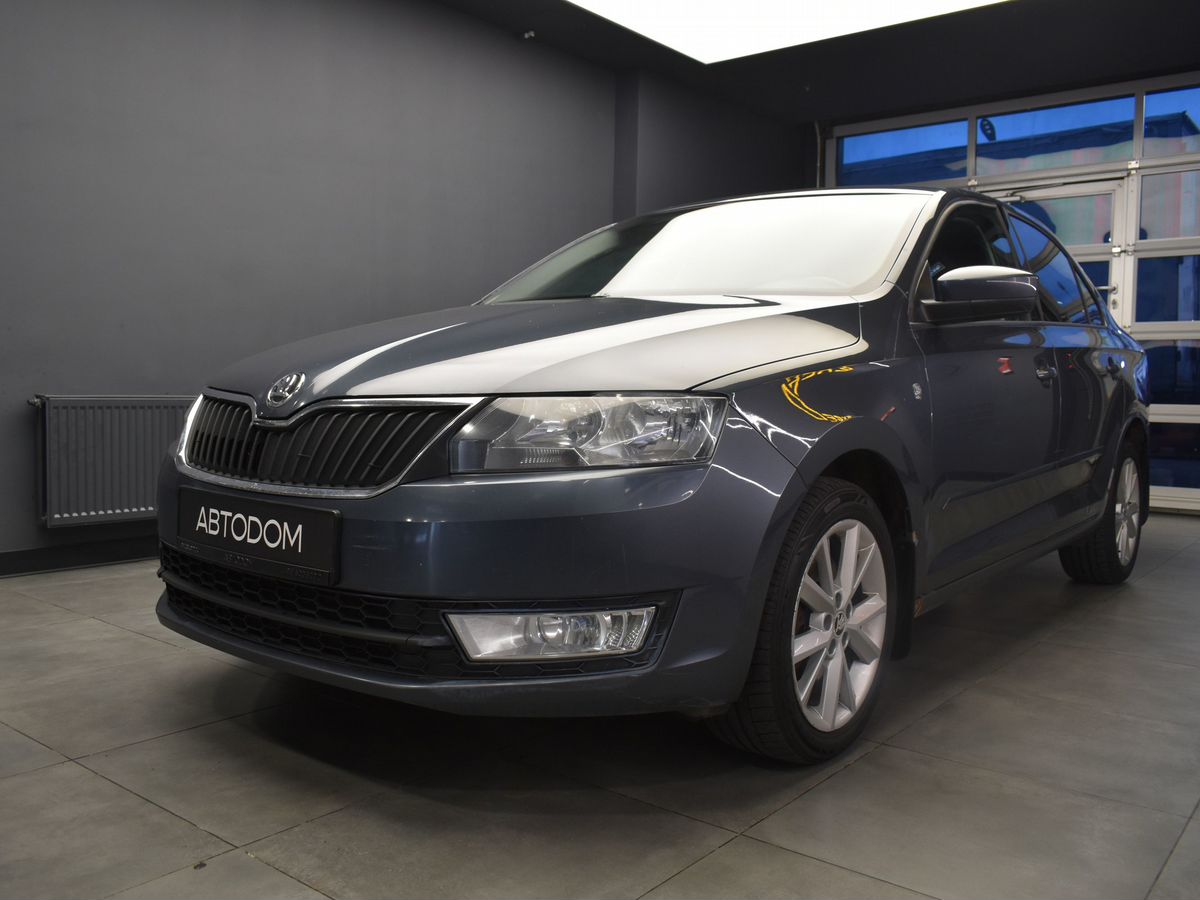 Skoda Rapid I поколение 1.6 AT (110 л.с.) Hockey Edition Серый 2015 с пробегом 162 576 км