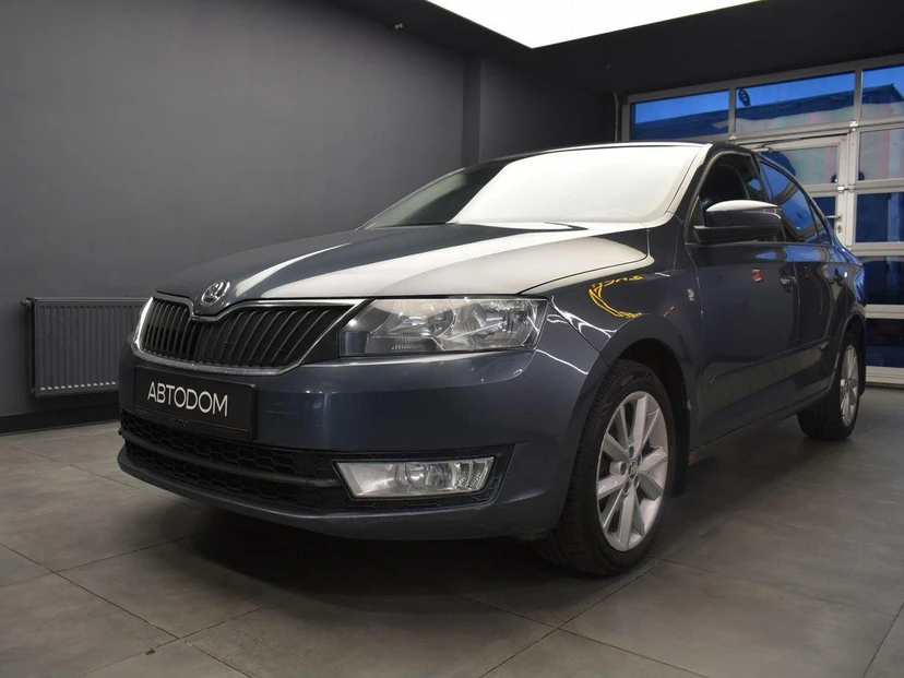 Skoda Rapid I поколение 1.6 AT (110 л.с.) Hockey Edition Серый 2015 с пробегом 162 576 км
