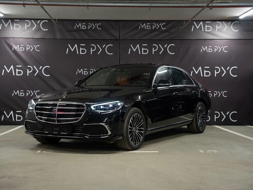 Автомобиль Mercedes-Benz S-Класс VII поколение (W223) 3.0d AT 4Matic (313 л.с.) Base Чёрный 2024 с пробегом 35 км