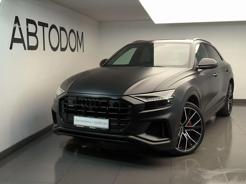 Автомобиль Audi Q8 I поколение (4M) 3.0 AT 4WD (340 л.с.) Sport Чёрный 2023 с пробегом 32 452 км