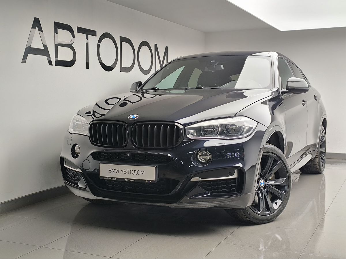 BMW X6 II поколение (F16) 3.0d AT 4WD (381 л.с.) Base Чёрный 2016 с пробегом 106 056 км