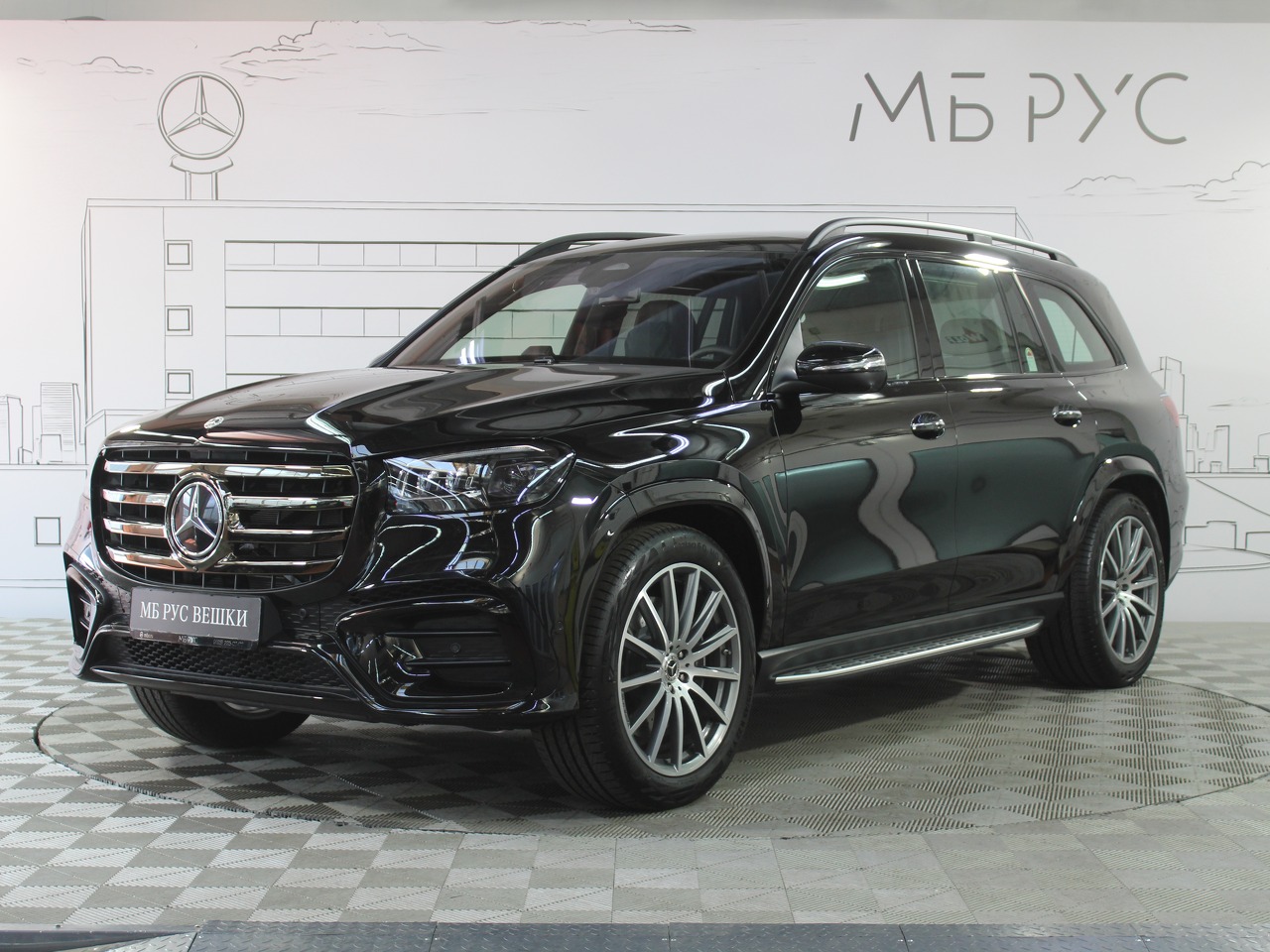 Mercedes-Benz GLS II (X167) [рестайлинг] 450 3.0 AT 4Matic (381 л.с.) Base Чёрный 2026 