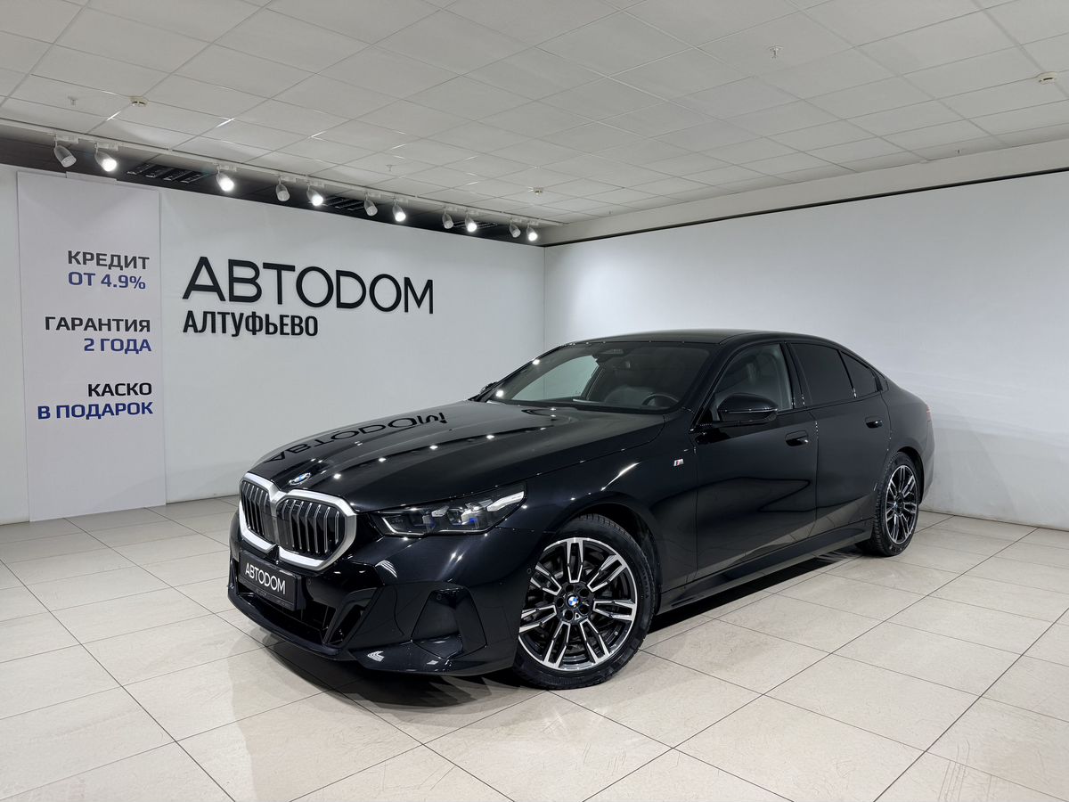 Автомобиль BMW 5 серии VIII поколение (G60) 2.0d AT 4WD (197 л.с.) Base Чёрный 2023 с пробегом 47 133 км