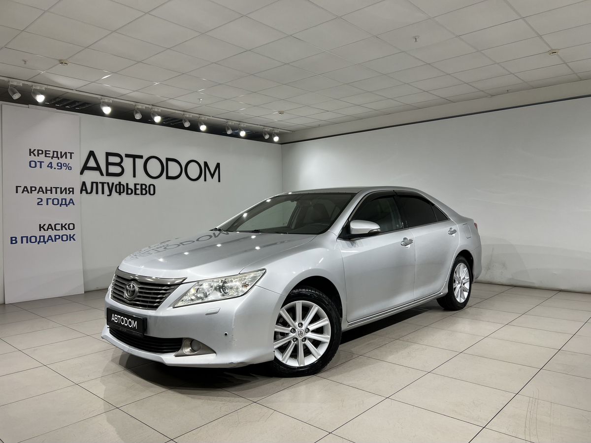 Toyota Camry VII поколение (XV50) 2.5 AT (181 л.с.) Элеганс Серебристый 2013 с пробегом 254 211 км