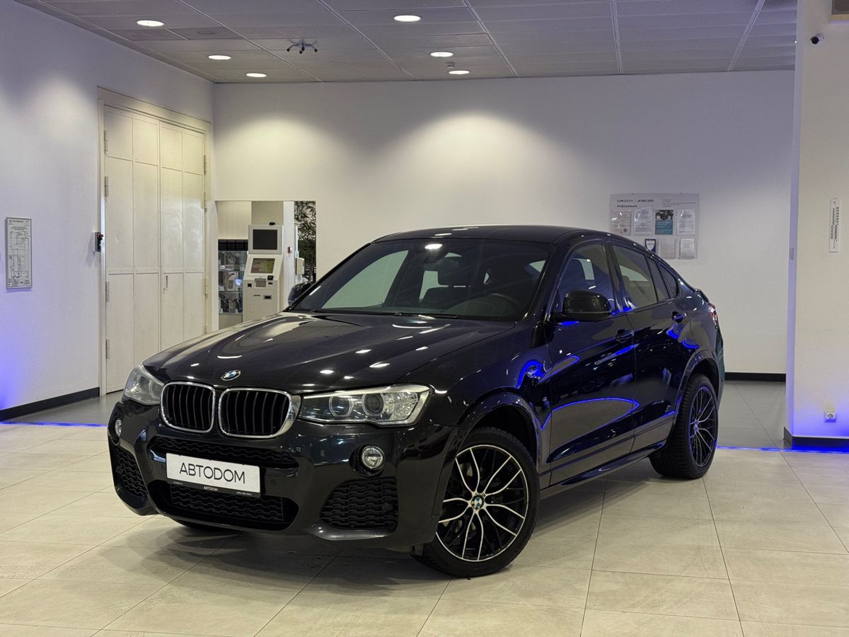 Автомобиль BMW X4 I поколение (F26) 2.0d AT 4WD (190 л.с.) M Sport Локальная сборка Чёрный 2017 с пробегом 158 357 км