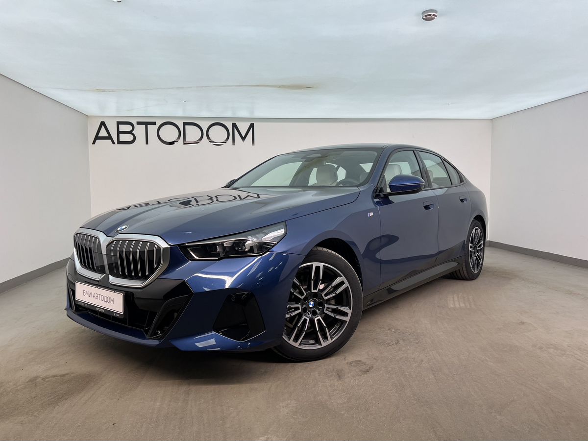BMW 5 серии VIII поколение (G60) 2.0 AT (190 л.с.) Base Синий 2024 с пробегом 3 400 км