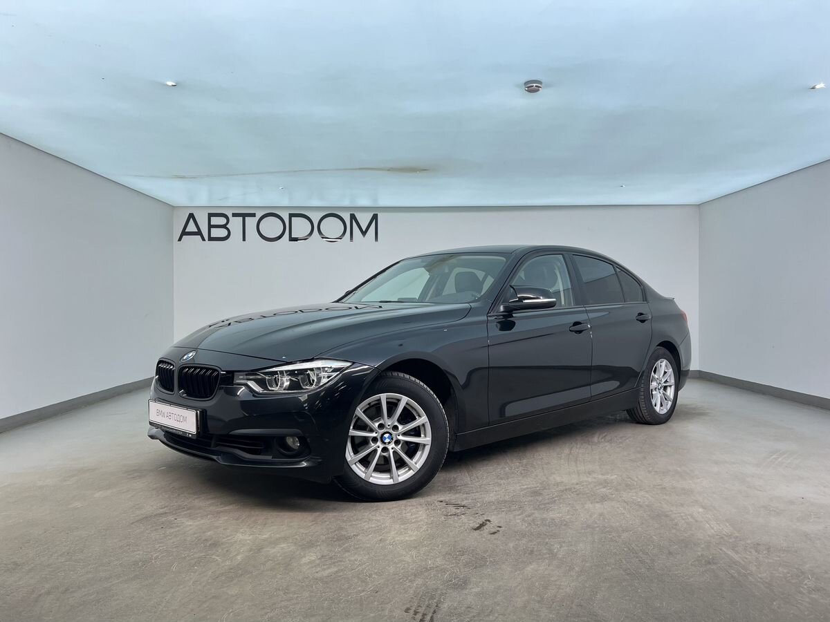 BMW 3 серии VI (F30/F31/F34) [рестайлинг] 320 2.0 AT (184 л.с.) Base Чёрный 2018 с пробегом 123 500 км