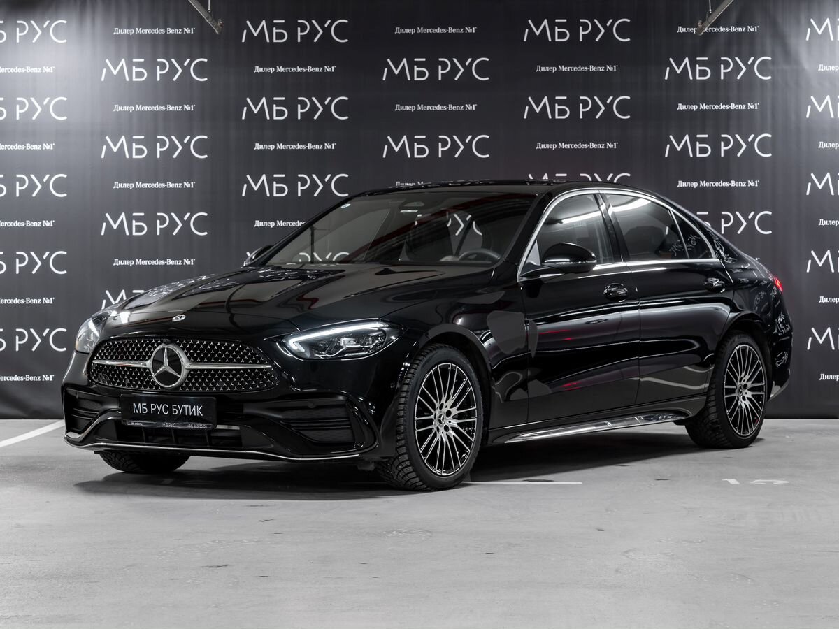 Автомобиль Mercedes-Benz C-Класс V поколение (W206/S206/C206) C200L 1.5 AT (170 л.с.) Base Синий 2023 с пробегом 1 600 км