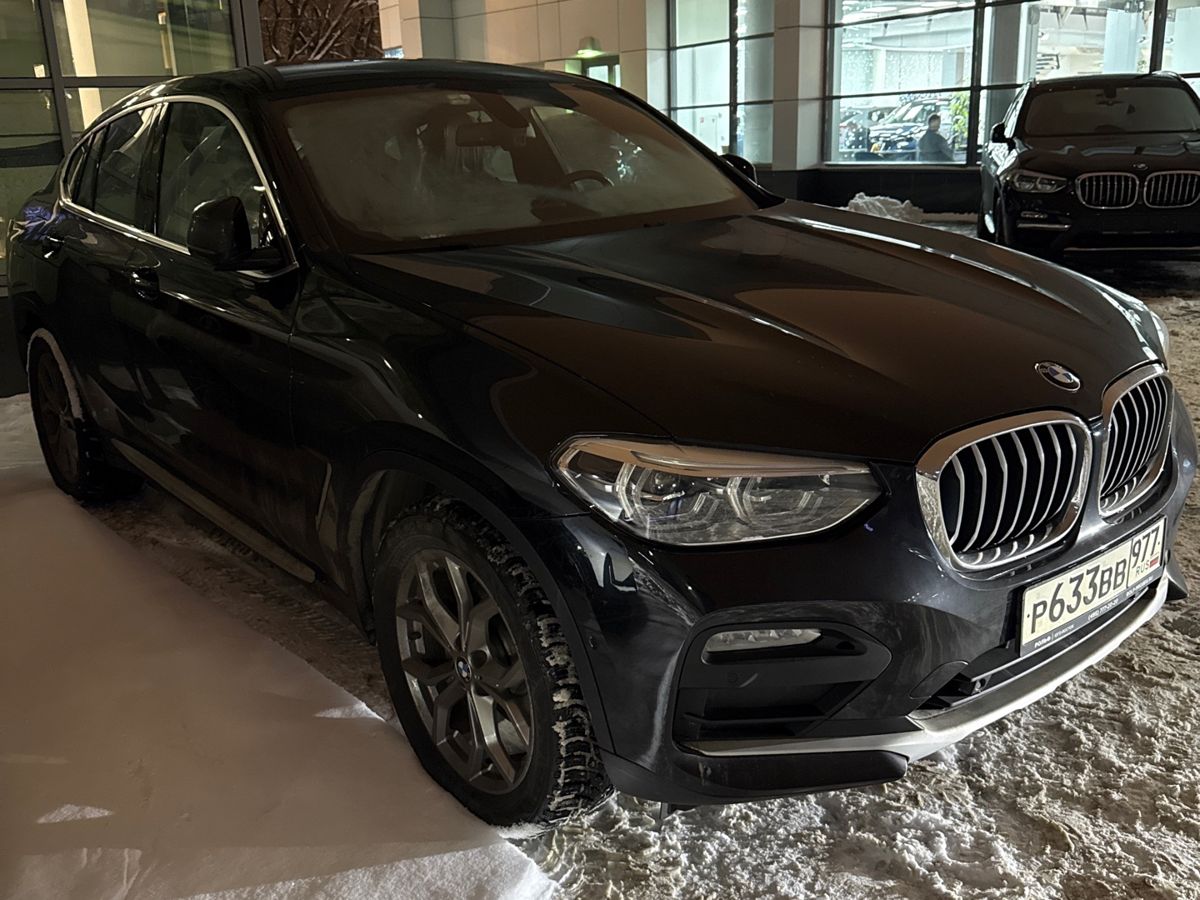 Автомобиль BMW X4 II поколение (G02) 2.0d AT 4WD (190 л.с.) xLine Чёрный 2019 с пробегом 121 280 км