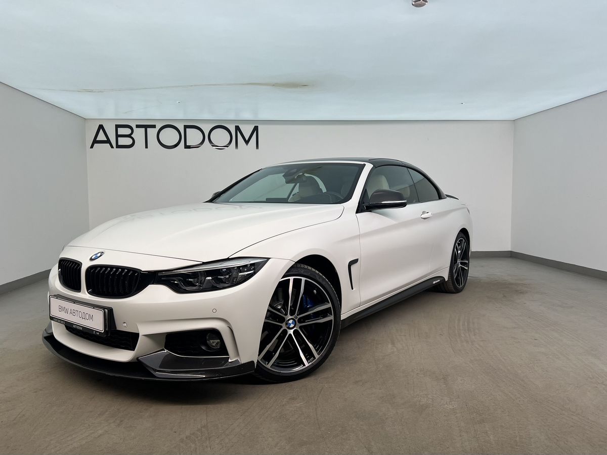 Автомобиль BMW 4 серии I (F32/F33/F36) [рестайлинг] 430 2.0 AT 4WD (249 л.с.) Base Белый 2018 с пробегом 14 928 км