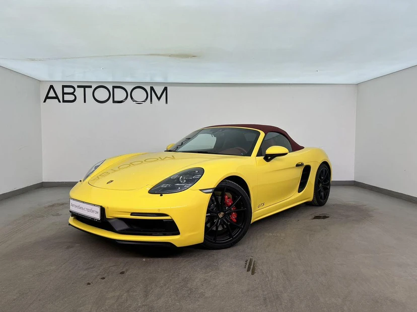 Porsche Boxster IV поколение (982) GTS 2.5 AMT (365 л.с.) GTS Жёлтый 2018 с пробегом 46 225 км