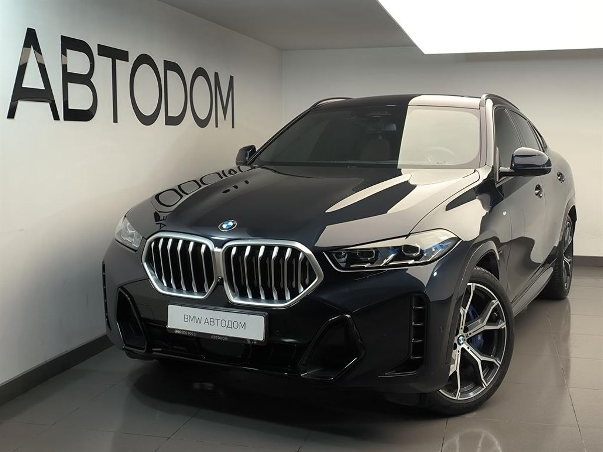 Автомобиль BMW X6 III (G06) [рестайлинг] 3.0d AT 4WD (286 л.с.) M Sport Синий 2023 с пробегом 6 060 км