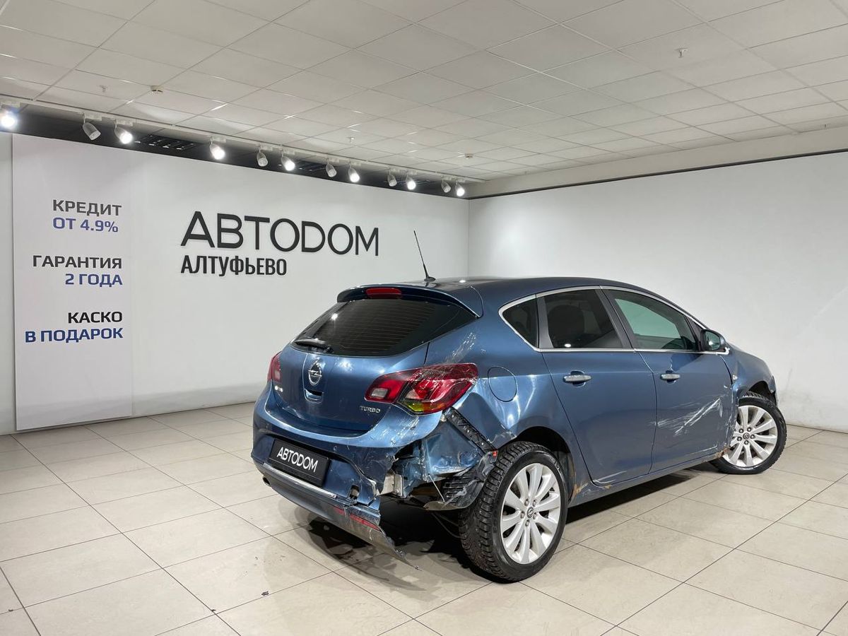 Автомобиль Opel Astra IV (J) [рестайлинг] 1.4 AT (140 л.с.) Active Синий 2013 с пробегом 199 679 км