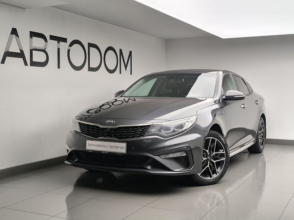 Автомобиль Kia Optima IV [рестайлинг] 2.4 AT (188 л.с.) Prestige Серый 2019 с пробегом 141 177 км