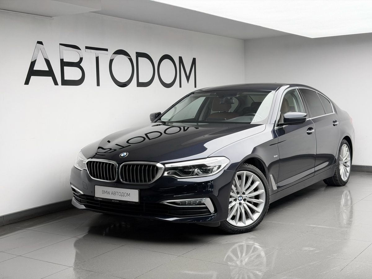 BMW 5 серии VII поколение (G30/G31) 530 2.0 AT 4WD (249 л.с.) Luxury Синий 2018 с пробегом 140 000 км