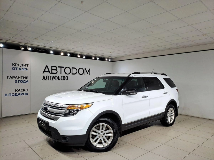 Автомобиль Ford Explorer V поколение 3.5 AT 4WD (294 л.с.) Base Белый 2013 с пробегом 310 013 км